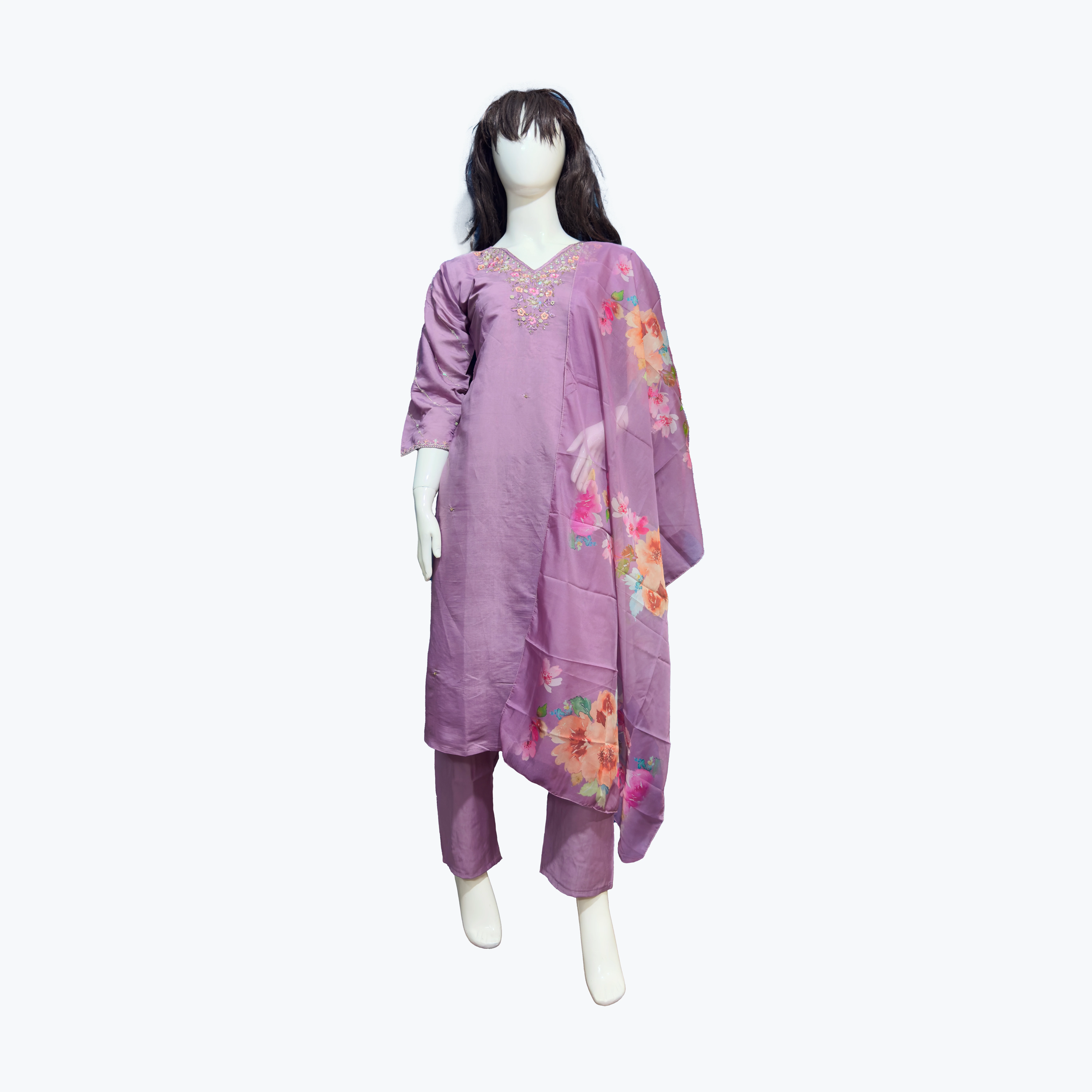 Cotton-Silk Blend Kurta Set