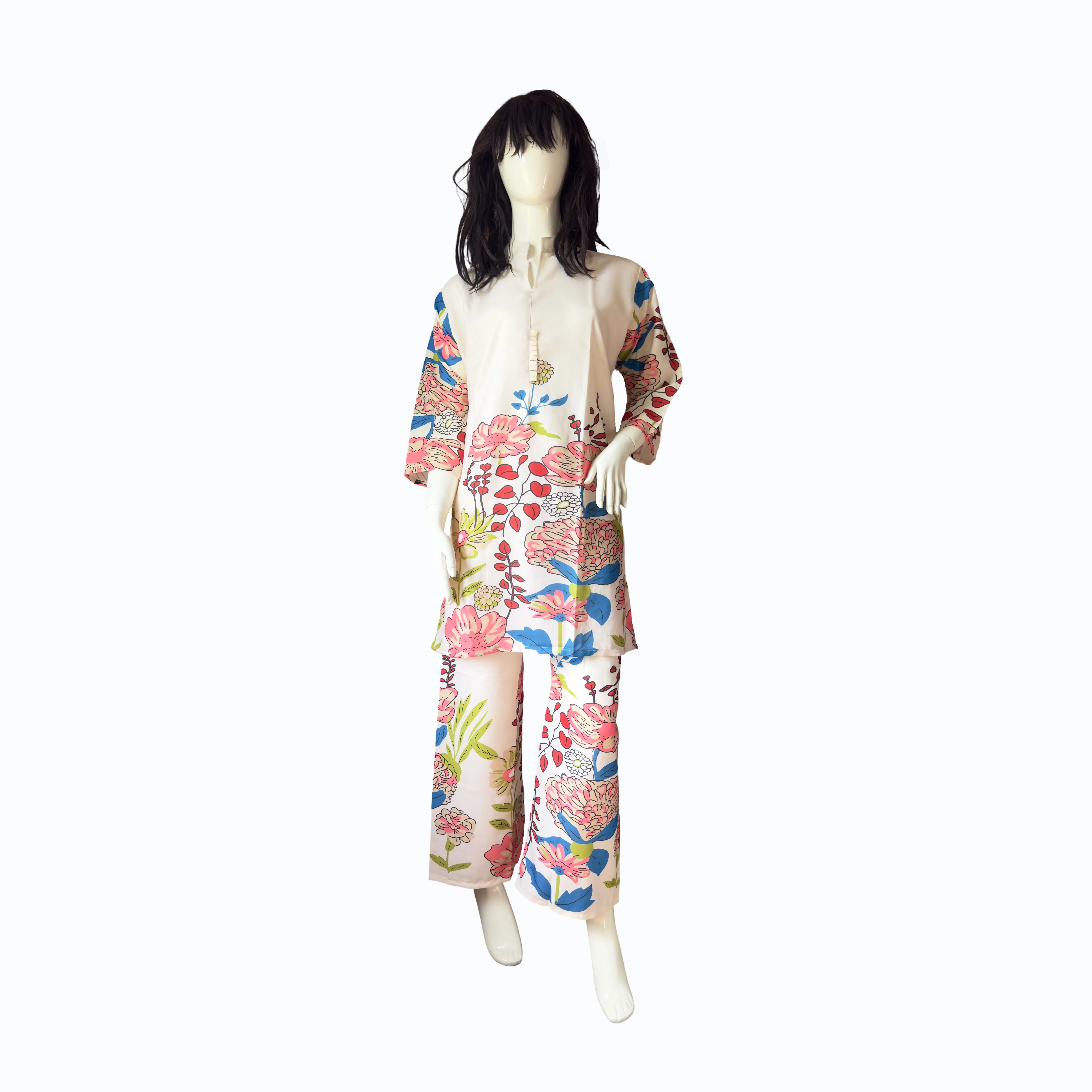 Light Cream Floral Co-ord Set