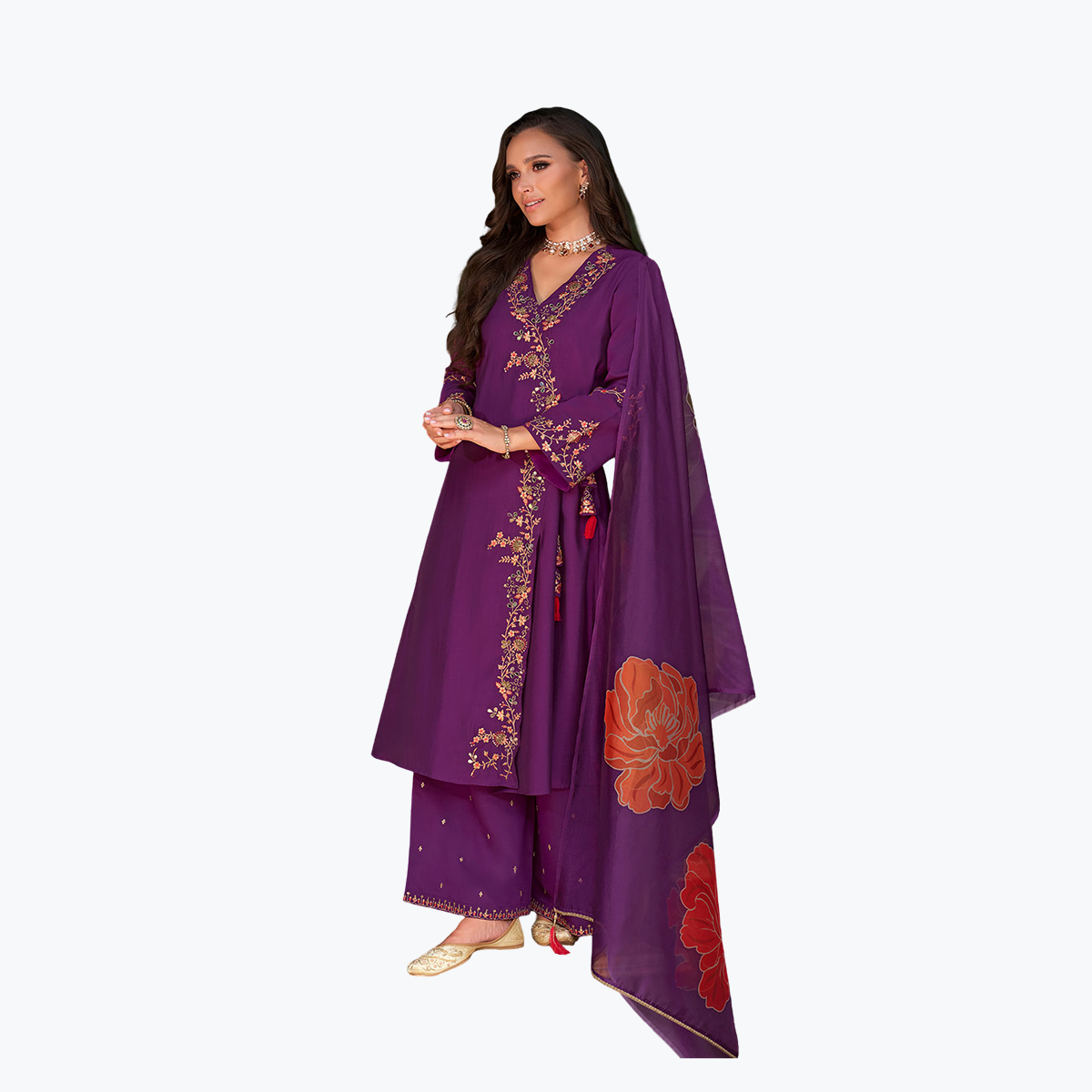 Lily & Lali Magenta A-Line Kurta
